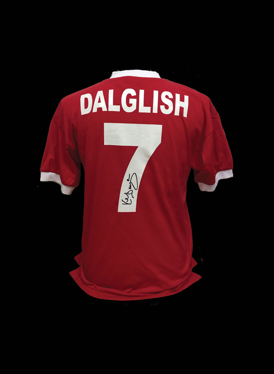 Kenny Dalglish Signed Liverpool 1978 shirt - Unframed + PS0.00