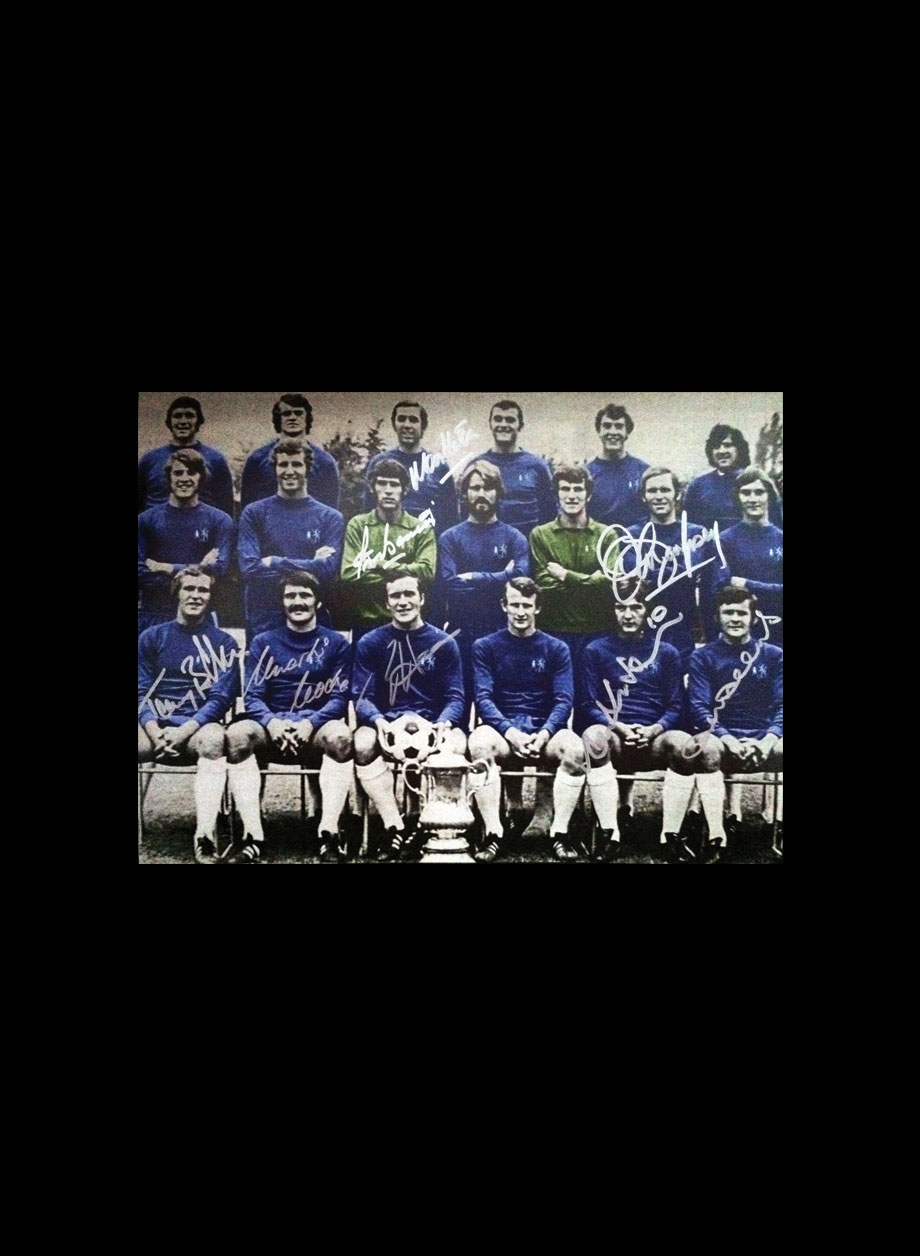 Chelsea 1970 FA Cup Winners photo signed by 8. - Premium Framing + PS45.00