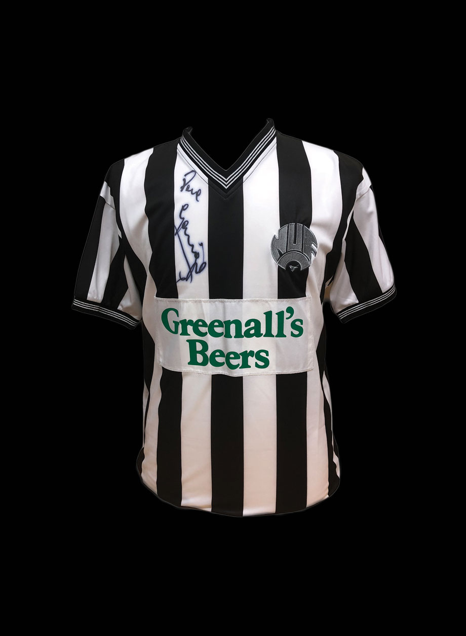 Paul "Gazza" Gascoigne signed Newcastle United shirt. - Unframed + PS0.00