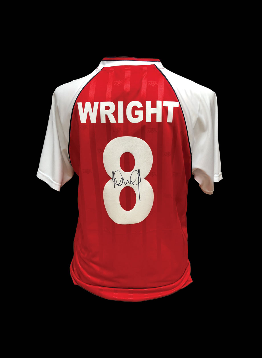 Ian Wright signed Arsenal 1988 retro shirt - Unframed + PS0.00