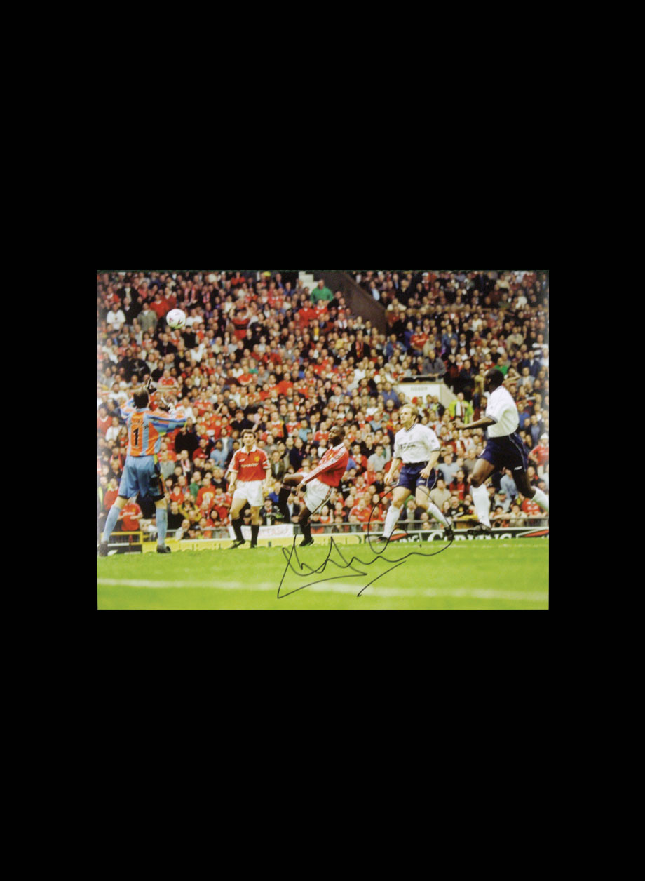 Andy Cole Signed "The Treble" Part 1 photo - Unframed + PS0.00