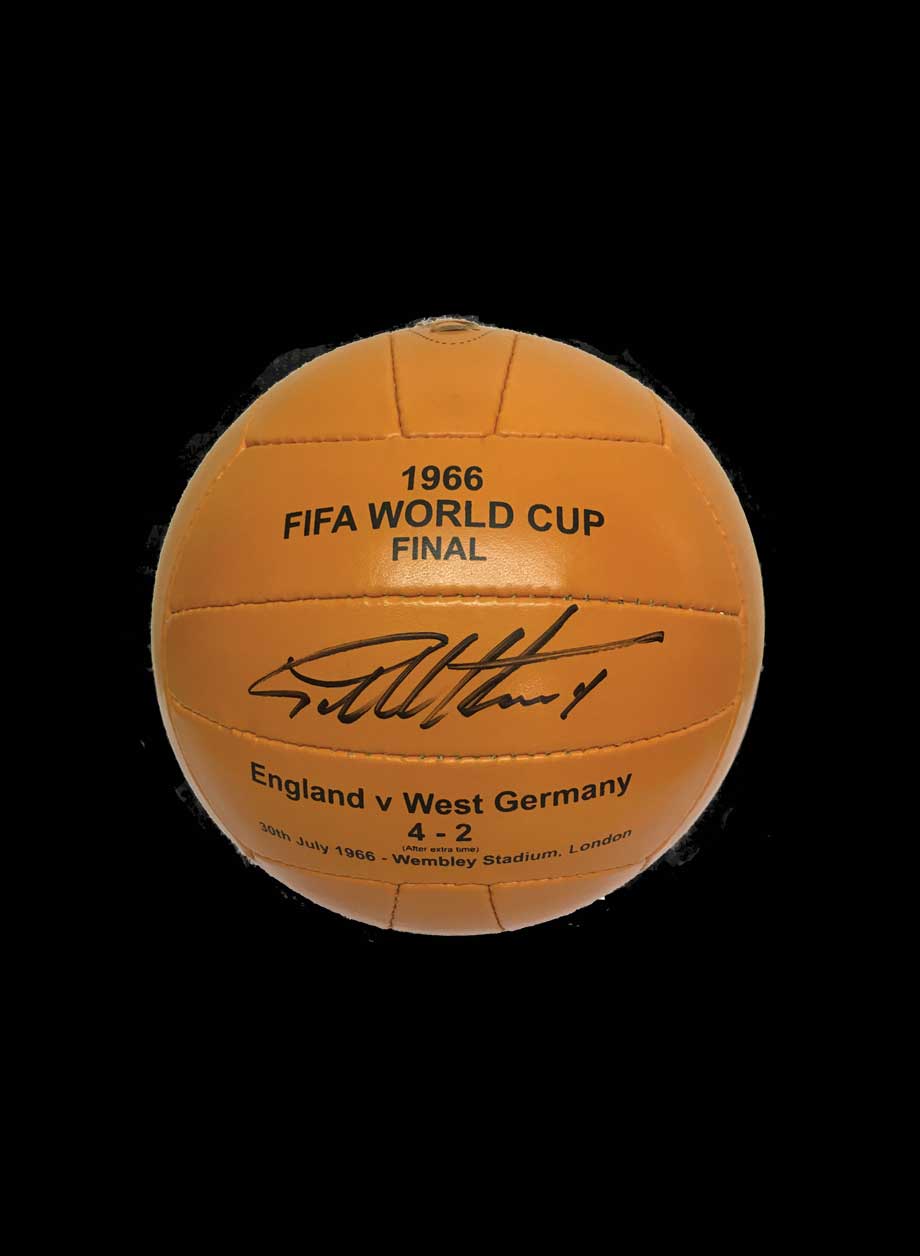 Sir Geoff Hurst signed 1966 football - With Display Stand PS49.99