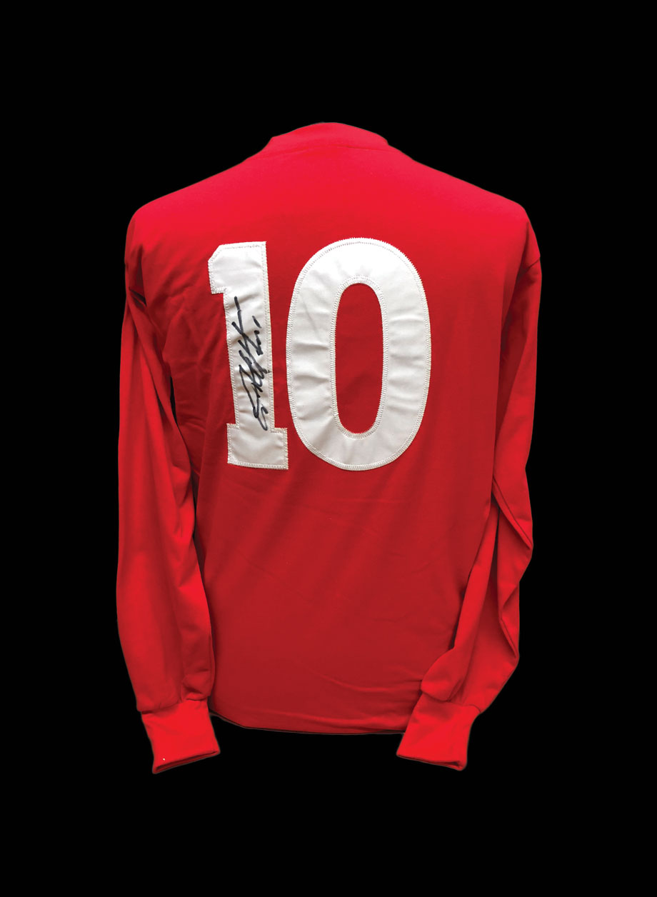 Sir Geoff Hurst Signed 1966 England World Cup 10 shirt - Unframed + PS0.00