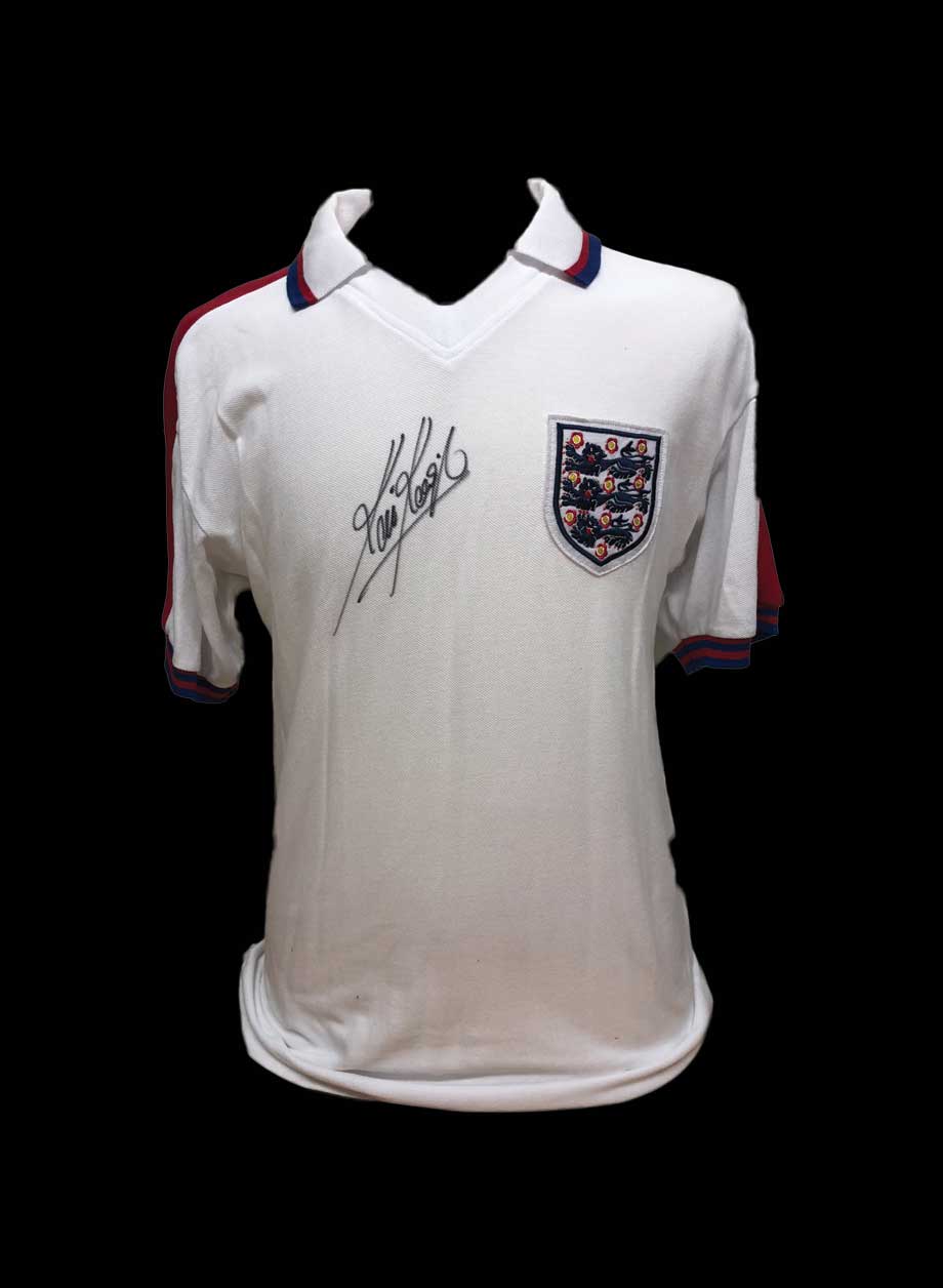 Kevin Keegan Signed England shirt - Unframed + PS0.00