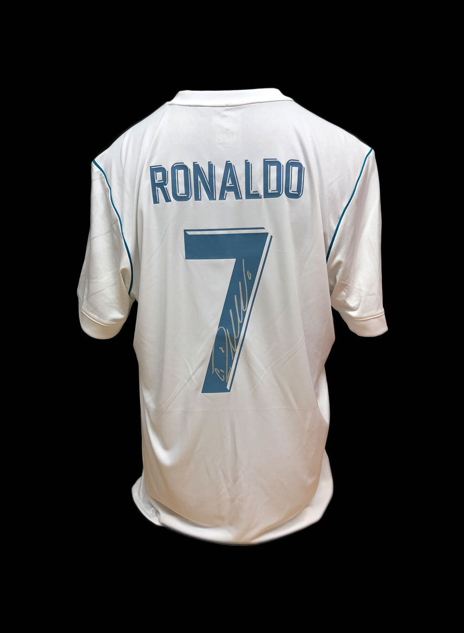 Cristiano Ronaldo signed Real Madrid shirt - Framed + PS95.00