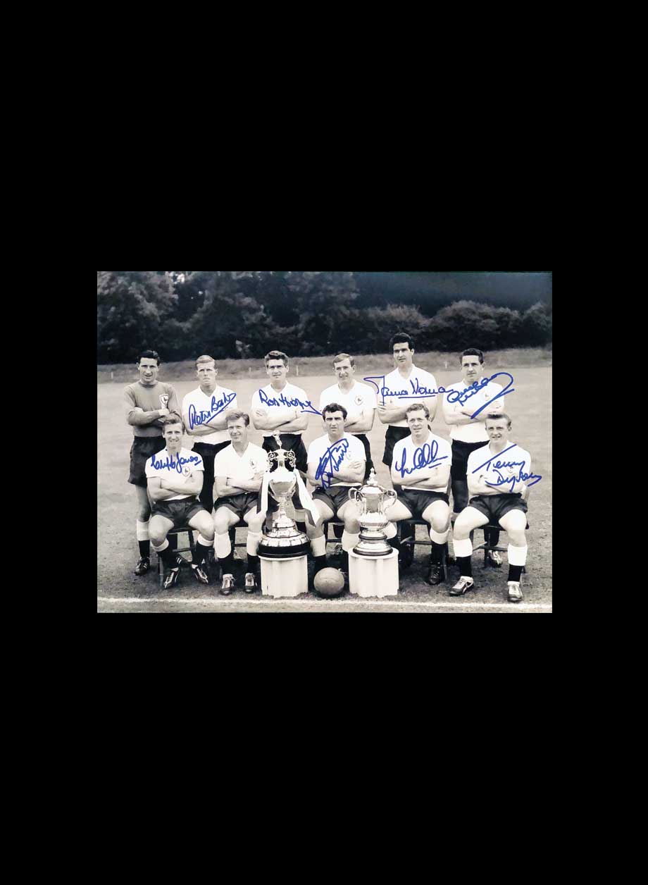 1961 Double Winners photo signed by 8. - Unframed + PS0.00