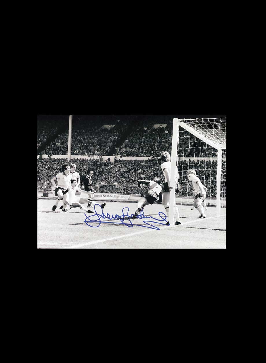 Sir Trevor Brooking signed 1980 FA Cup Final photo - Unframed + PS0.00