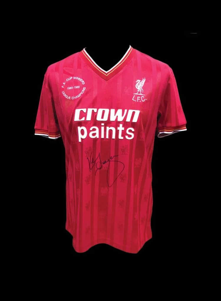 Maillot De Liverpool Signé Par Kenny Dalglish - Avec Photo De Preuve Et Certificat D'authenticité (C.O.A.), Neuf