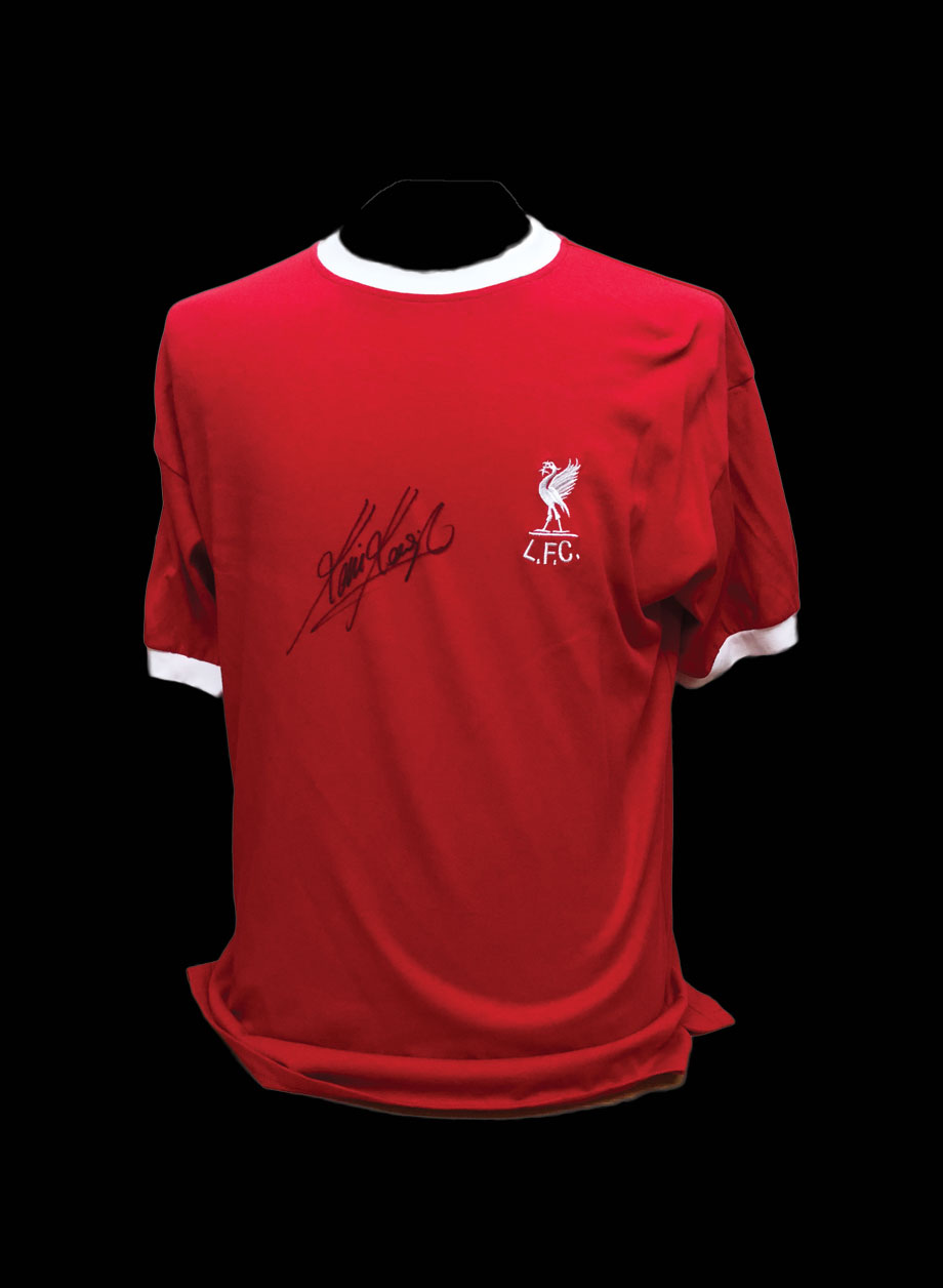 Kevin Keegan signed Liverpool 1973 shirt - Unframed + PS0.00
