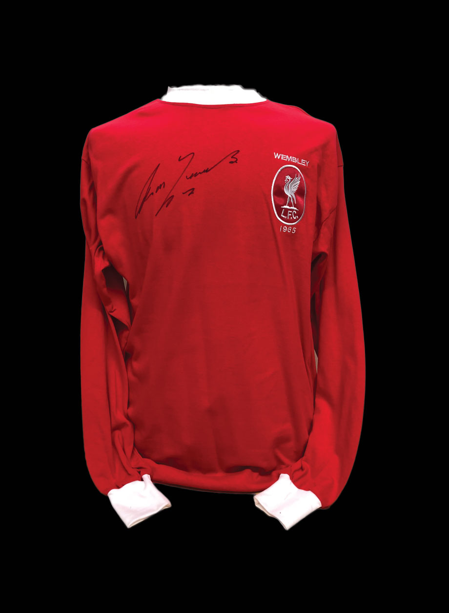 Ron Yeats Signed Liverpool 1965 FA Cup Final shirt - Unframed + PS0.00