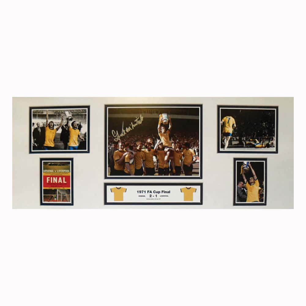 Frank McLintock signed 1971 FA Cup Final storyboard.-image-1130