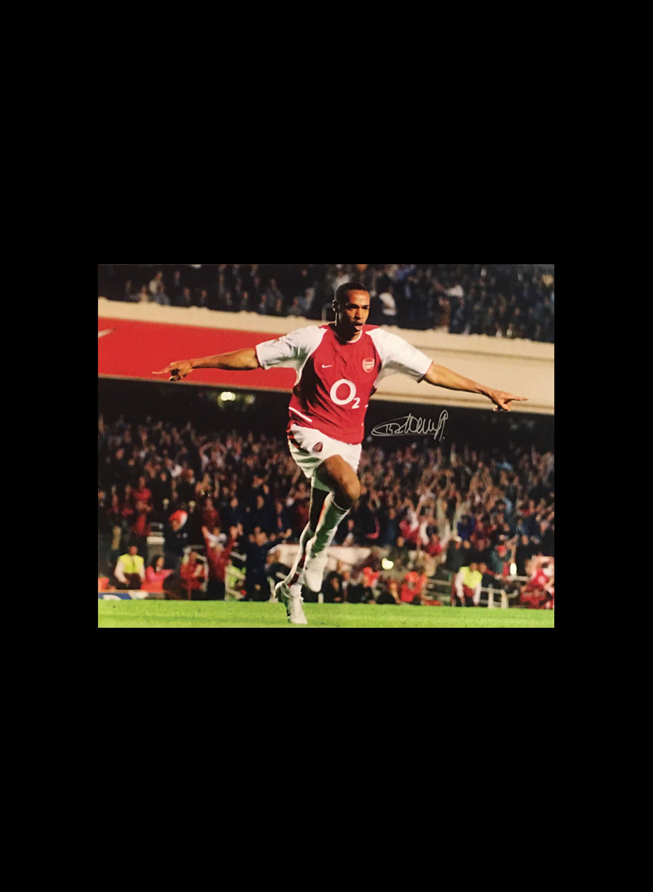 Thierry Henry signed Arsenal photo (3) - Unframed + PS0.00