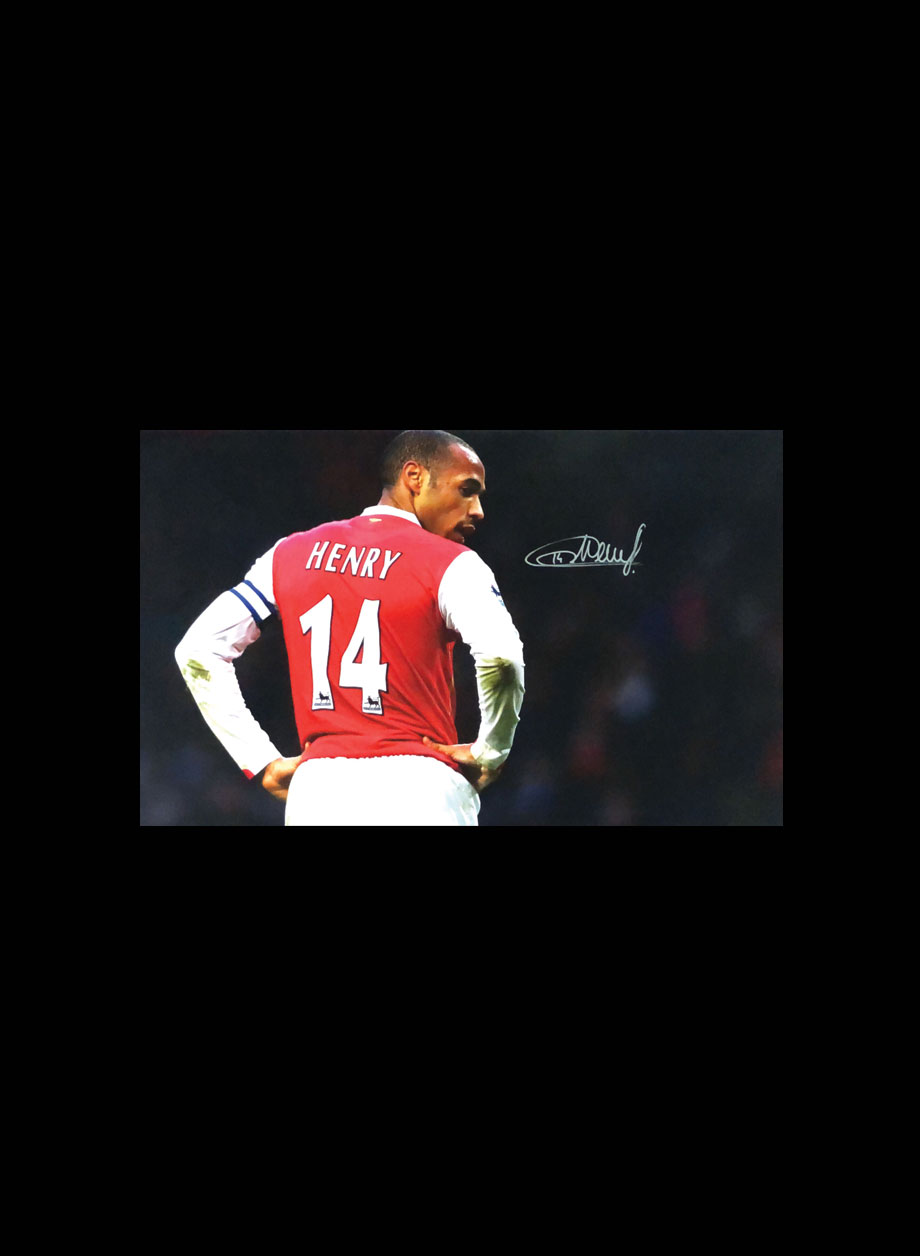 Thierry Henry signed Arsenal 20"x 30" photo - Unframed + PS0.00