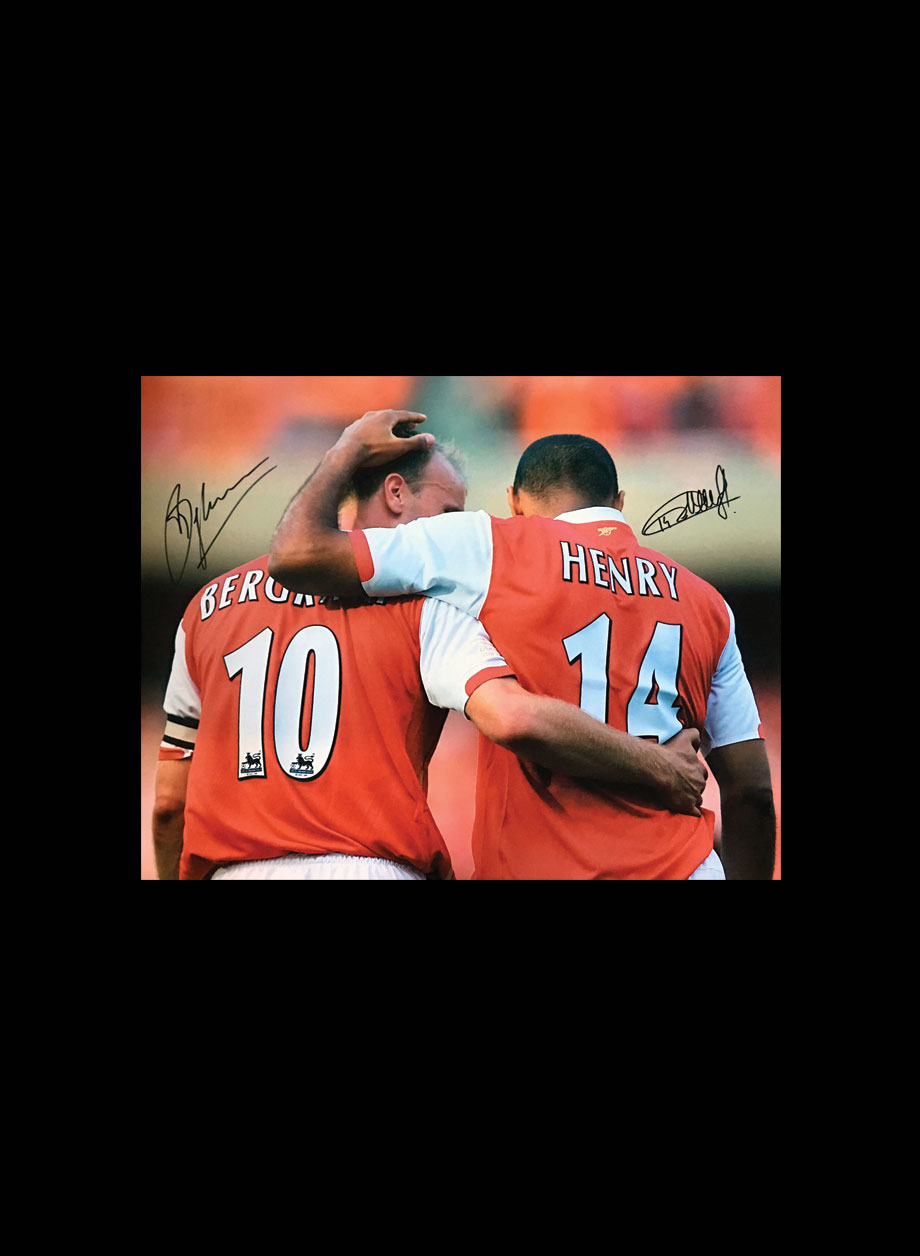 Thierry Henry & Dennis Bergkamp signed Arsenal photo (1) - Unframed + PS0.00