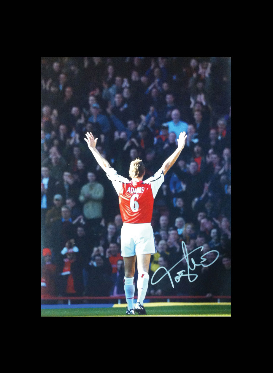 Tony Adams Signed Arsenal photo - Premium Framing + PS45.00