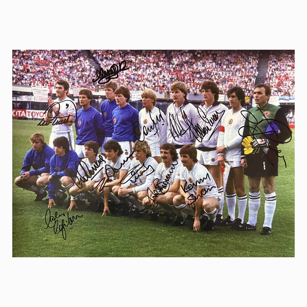 Aston Villa signed 1982 European Cup Final team photo signed by 7-image-20794