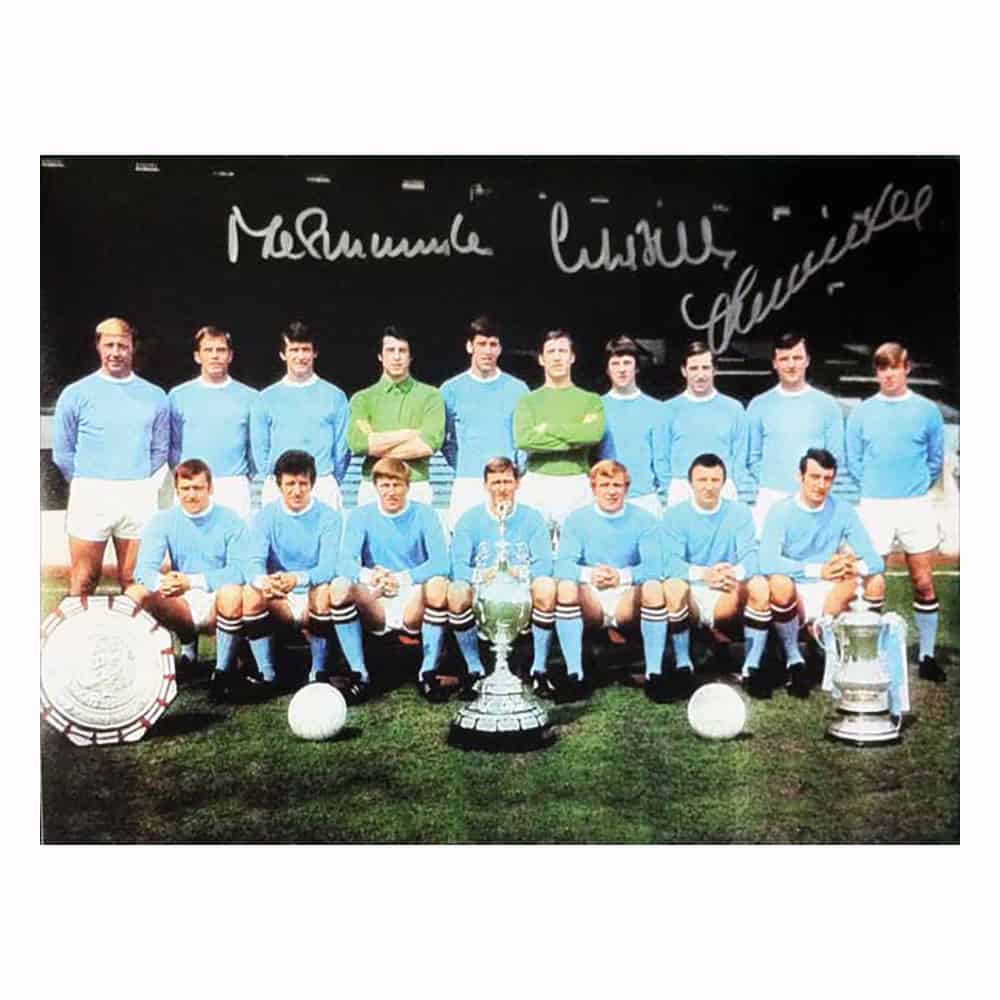 Bell, Lee & Summerbee signed 16x12 photo.-image-1388