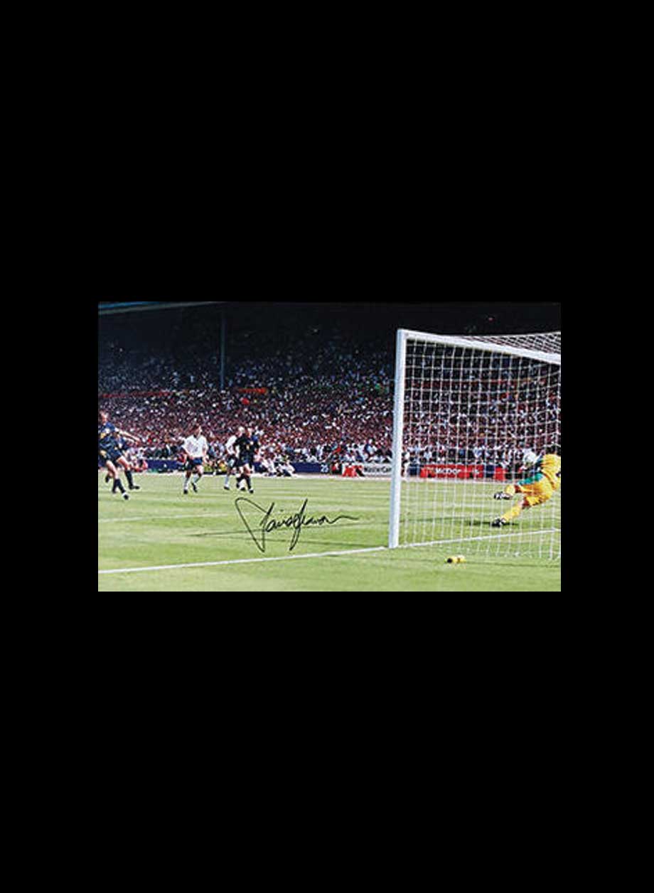 David Seaman signed Euro 96 photo - Premium Framing + PS45.00