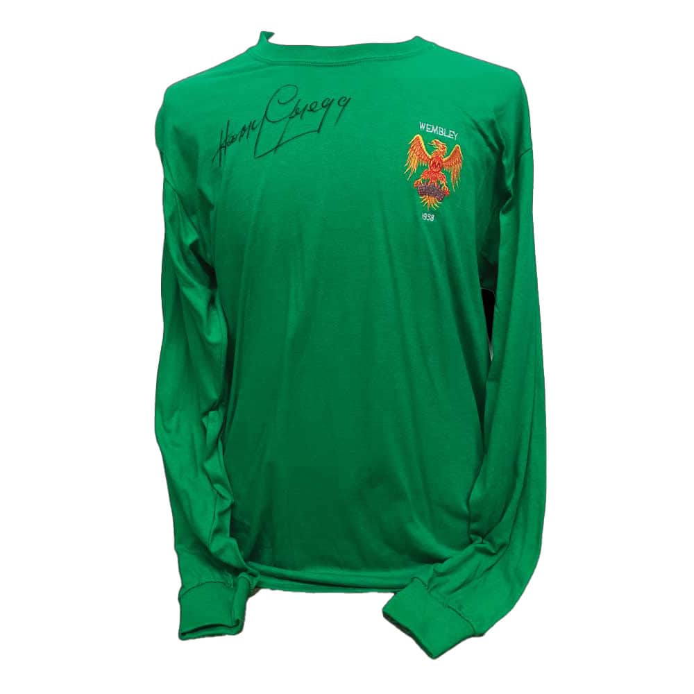 Harry Gregg signed 1958 FA Cup Final retro shirt.-image-1620