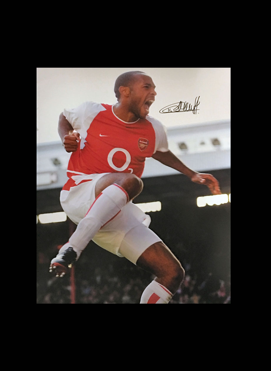 Thierry Henry signed Arsenal photo (2) - Premium Framing + PS45.00