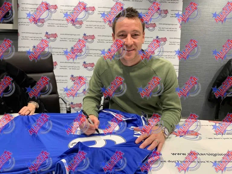 Maillot Chelsea Signé John Terry 2015-2016 - Encadré, Certification Private Signings