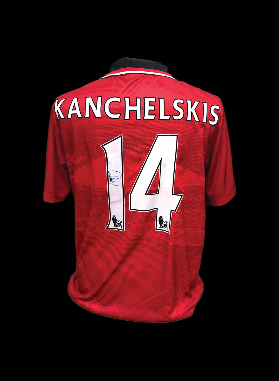 Andrei Kanchelskis signed Manchester United Shirt. - Unframed + PS0.00