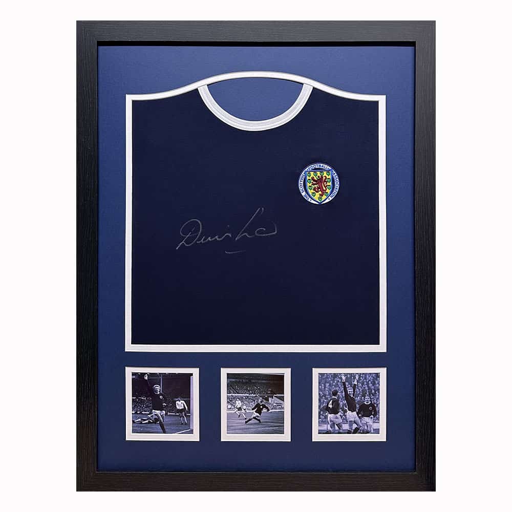 Denis Law signed Scotland shirt-image-21134