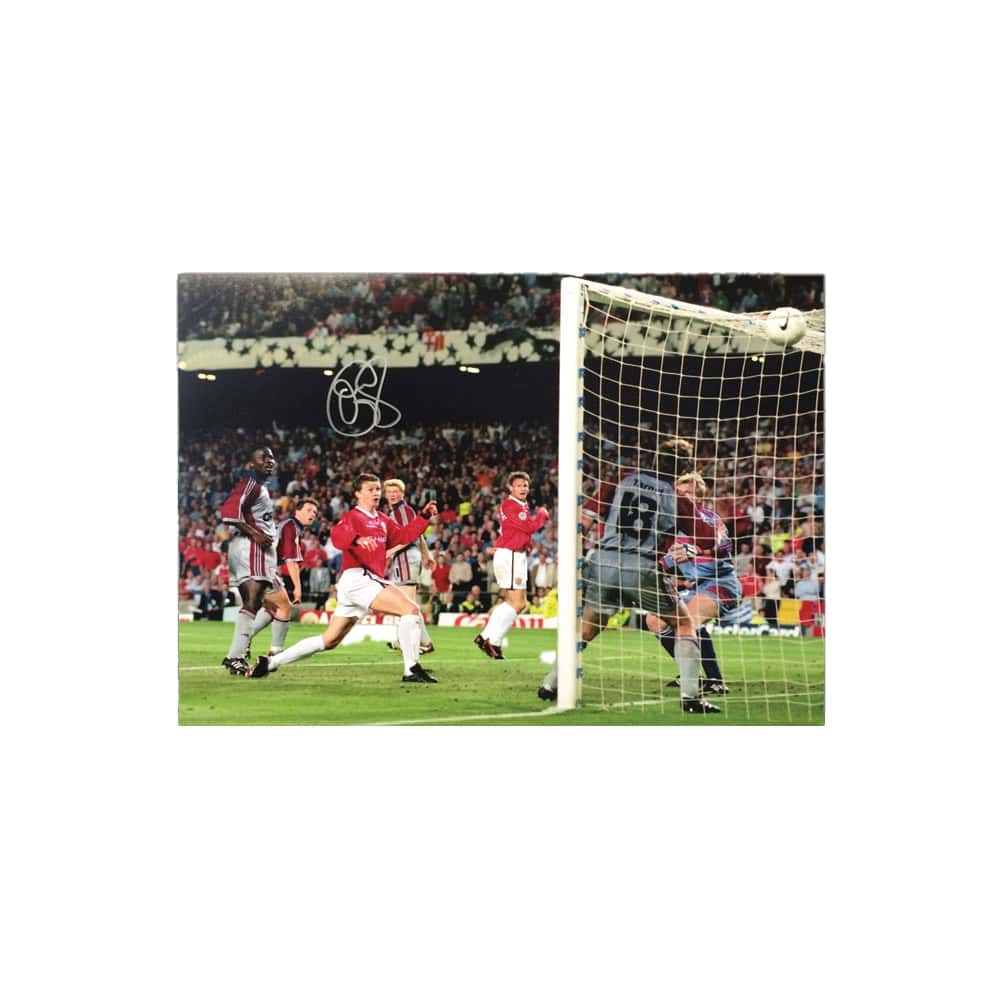 Ole Gunnar Solskjaer Signed 1999 Champions League Final photo.-image-1825