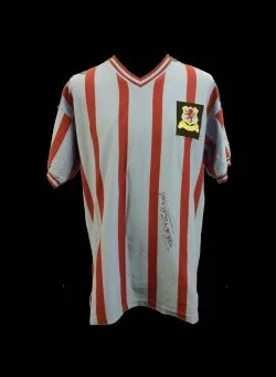 Peter McParland signerad Aston Villa-tröja - Bild 1