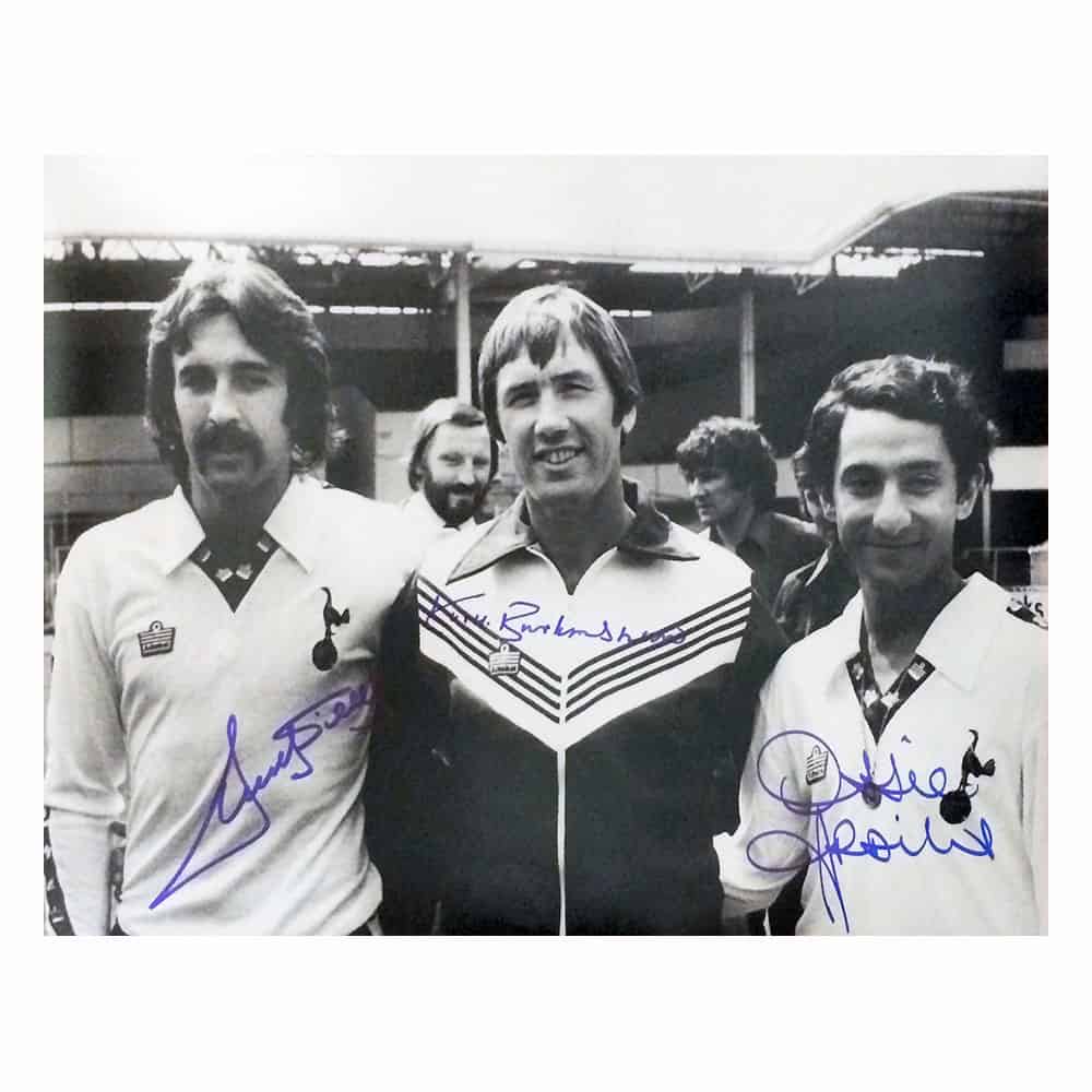 Ricky Villa, Ossie Ardiles & Keith Burkinshaw signed Tottenham photo.-image-2244