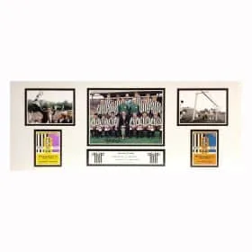 Bobby Moncur Newcastle United 1969 Fairs Cup-finale signeret storyboard - Billede 1