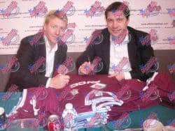 Cottee & McAvennie 1986 West Ham United signert drakt - Bilde 2
