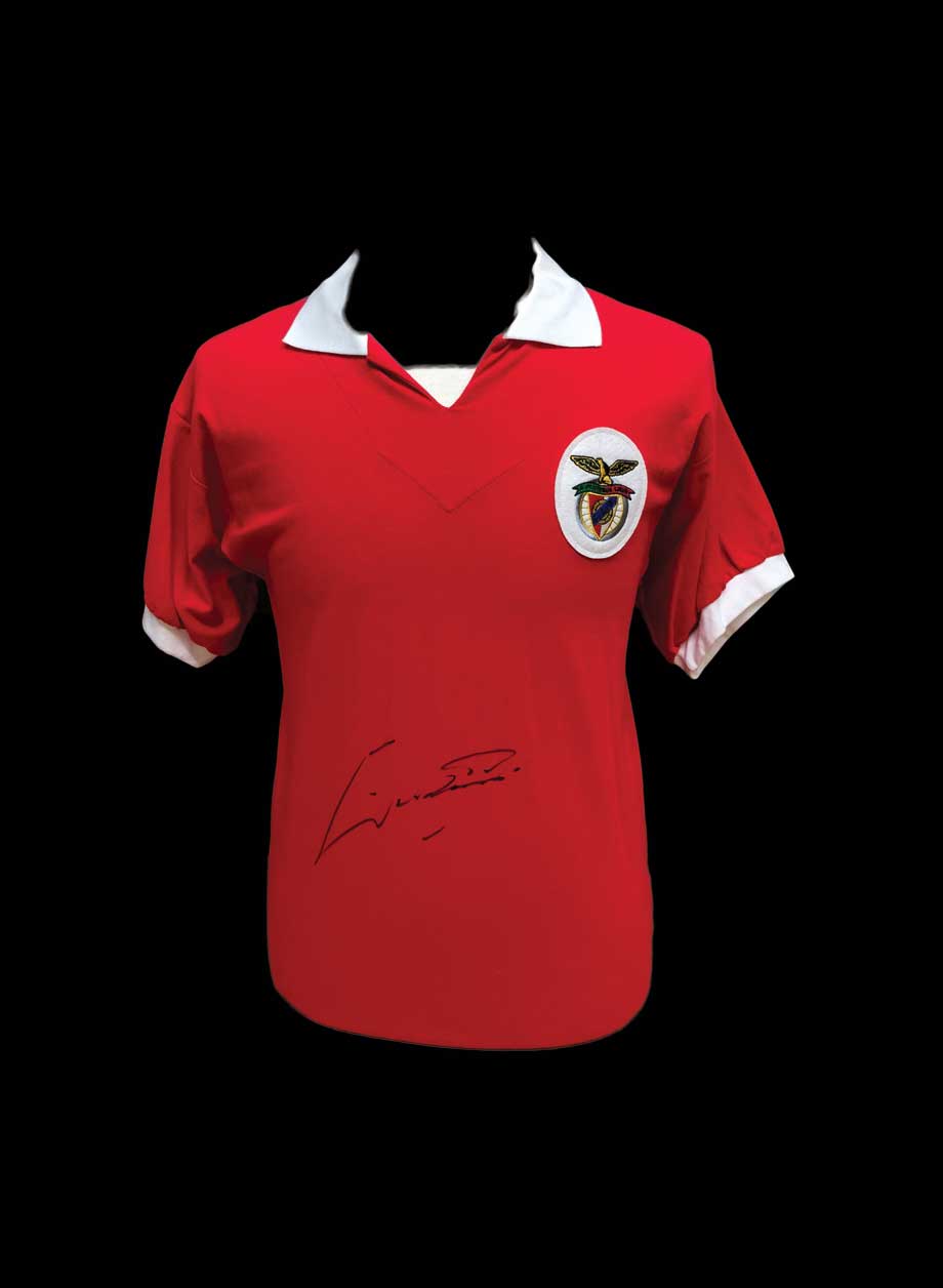 Eusebio signed Benfica Shirt - Unframed + PS0.00