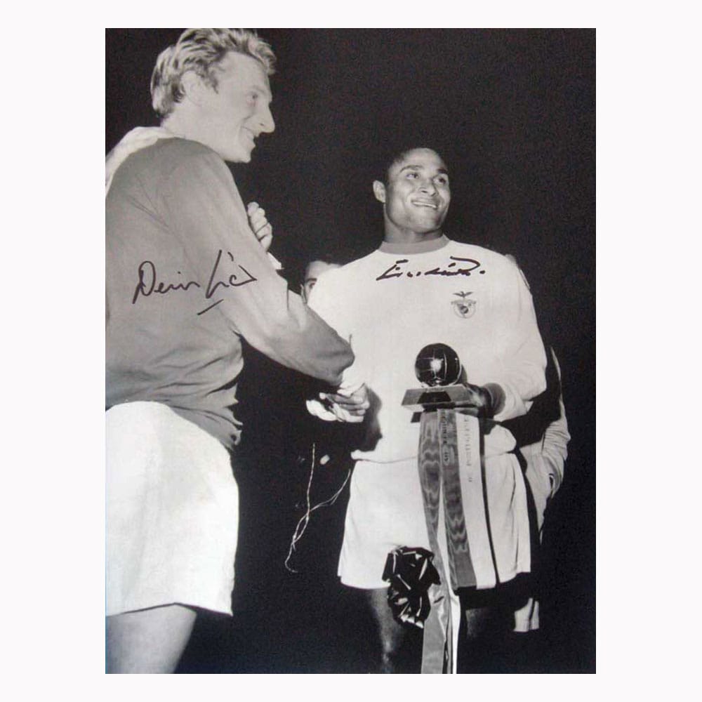 Eusebio & Denis Law dual signed photo-image-2790
