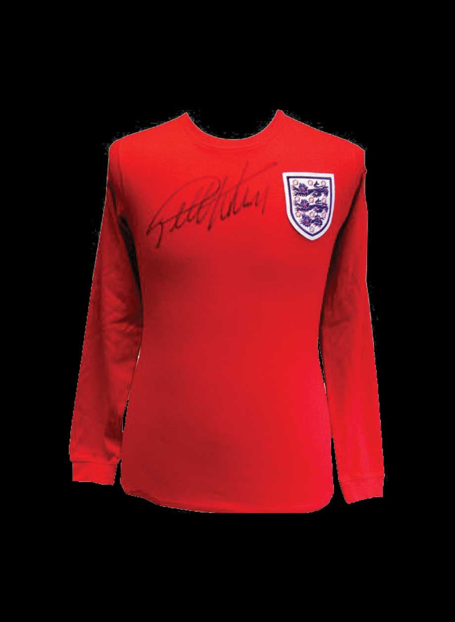 Sir Geoff Hurst Signed 1966 England World Cup shirt - Unframed + PS0.00