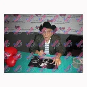 Jake La Motta Raging Bull gesigneerde 16x12 foto - Afbeelding 2
