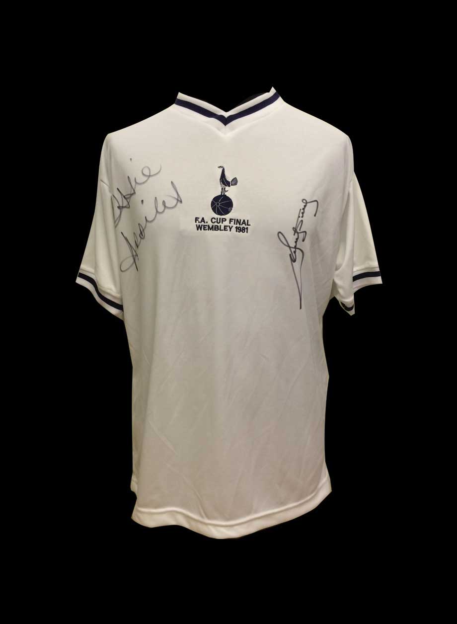 Ossie Ardiles & Ricky Villa Tottenham Hotspur Signed Football Shirt In A Frame 