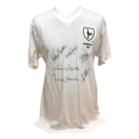 Tottenham 1961 Double Winners shirt gesigneerd door 6. - Afbeelding 1