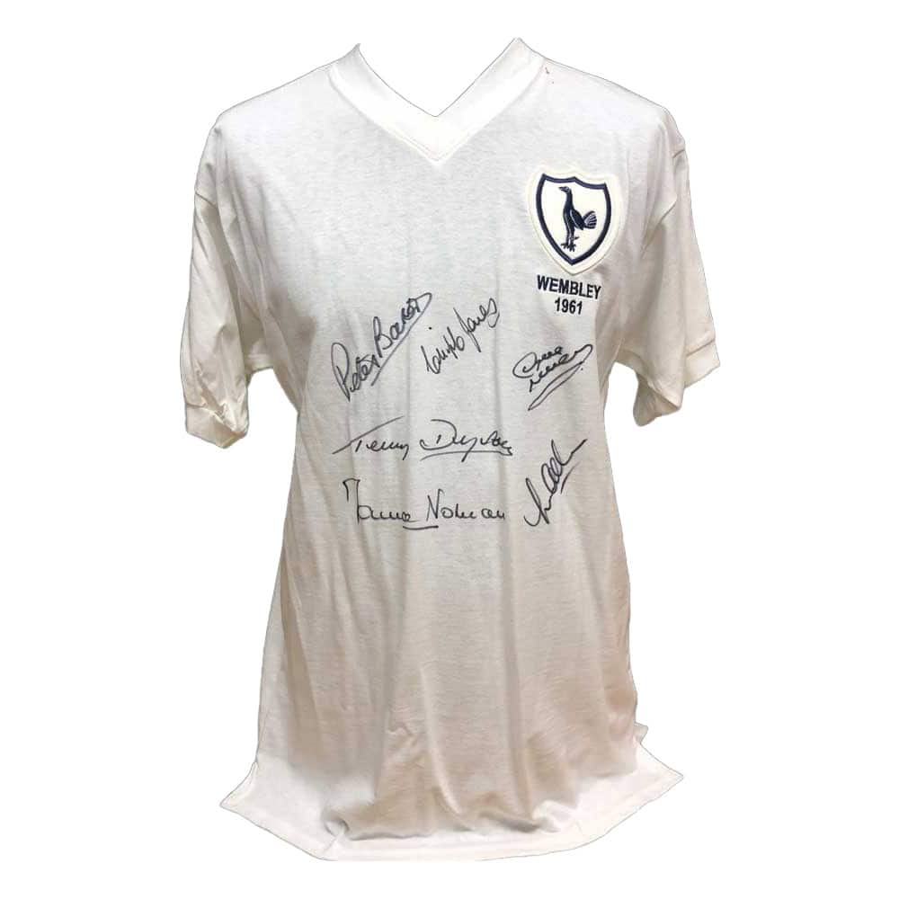 Tottenham 1961 Double Winners shirt signed by 6.-image-2149