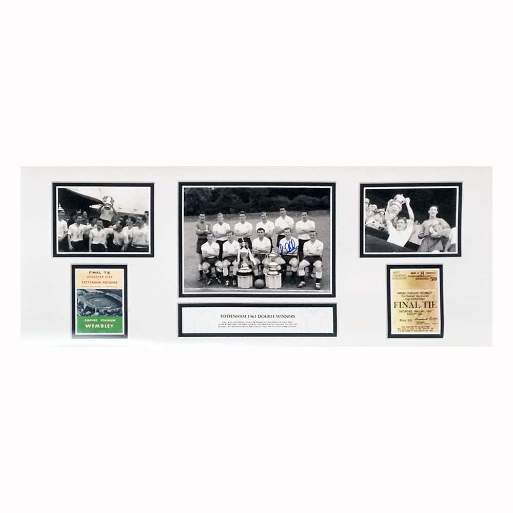 Les Allen signed Tottenham 1961 Double Winners storyboard.-image-2361