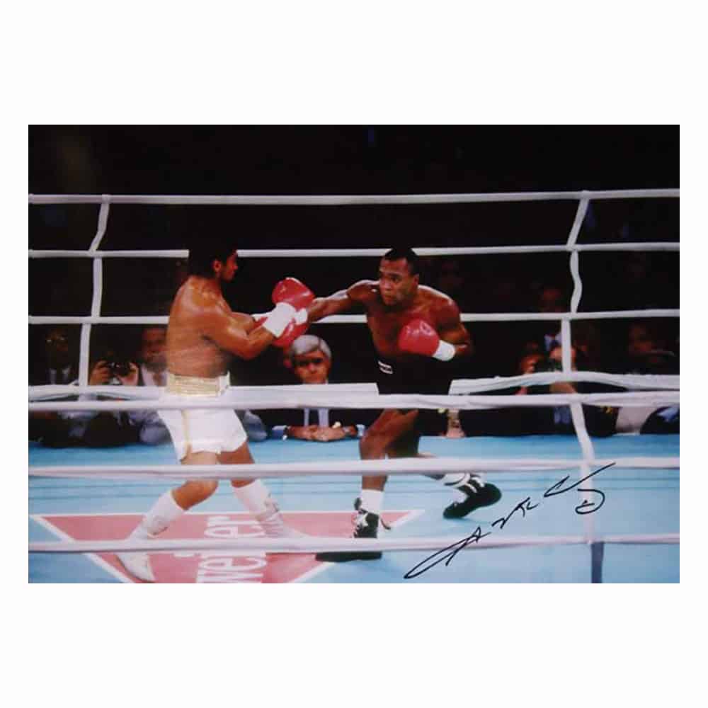 Sugar Ray Leonard signed photo vs Roberto Duran-image-2995