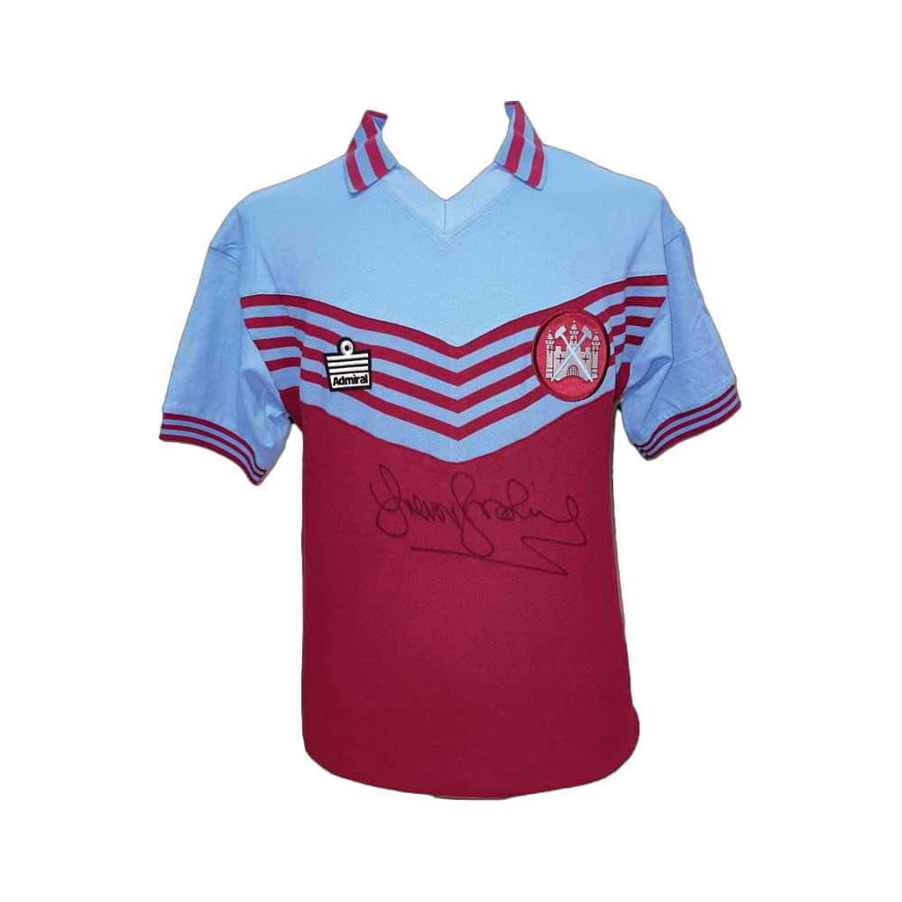 Sir Trevor Brooking signed 1980 Home shirt-image-7325