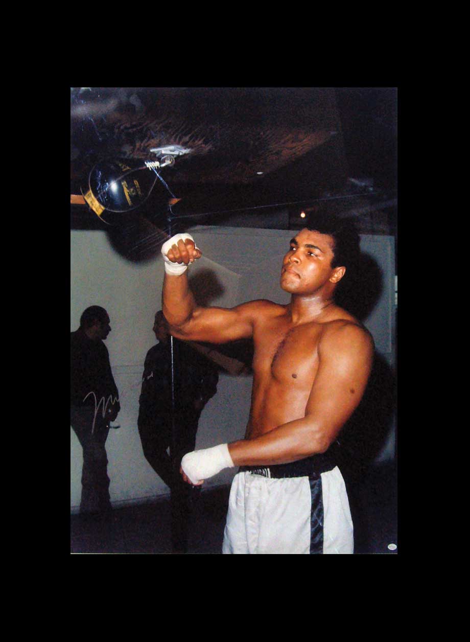 Muhammad Ali signed 30x40 inch photo - Unframed + PS0.00