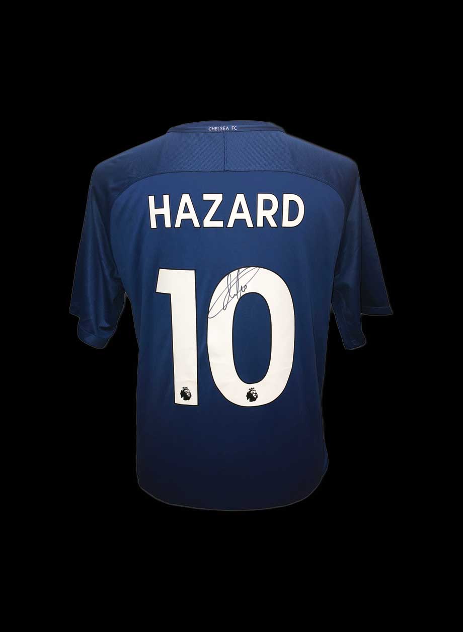 Eden Hazard signed Chelsea 10 shirt - Unframed + PS0.00