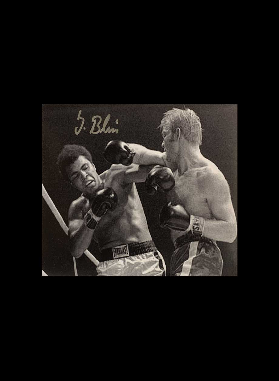 Jurgen Blin signed 10x8 photo vs Muhammad Ali - Unframed + PS0.00