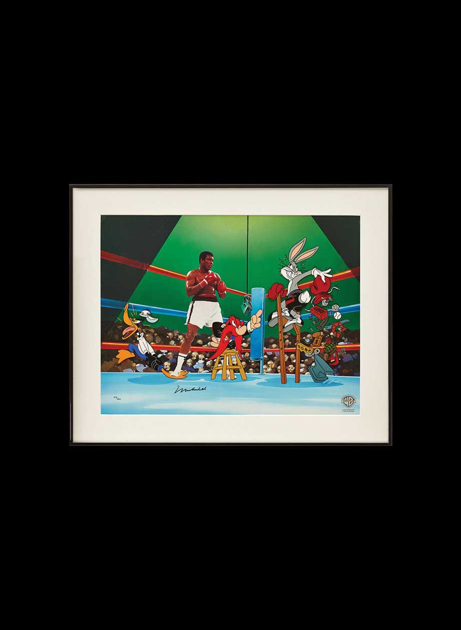 Muhammad Ali framed signed "Empty That Glove" Signed Limited Edition - Premium Framing + PS45.00