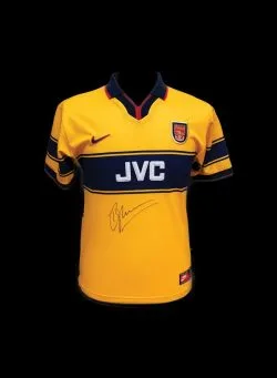 Dennis Bergkamp signed Arsenal 1997/98 shirt - All Star Signings