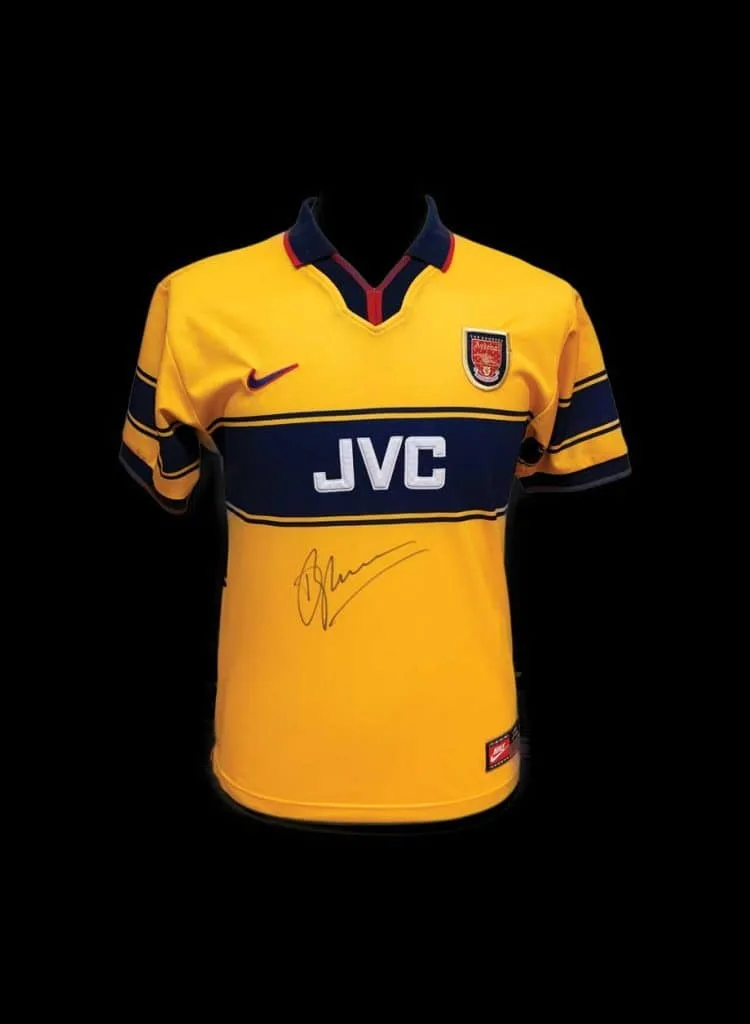 Dennis Bergkamp signed Arsenal 1997/98 shirt - All Star Signings