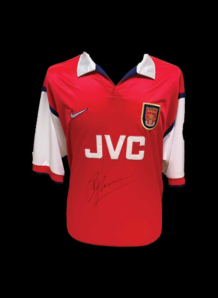 Dennis Bergkamp signed Arsenal 1998/99 shirt - Unframed + PS0.00