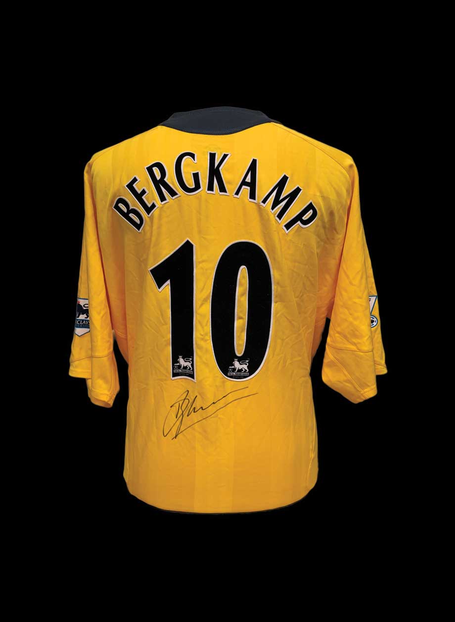 Dennis Bergkamp signed Arsenal 2005/06 shirt - Framed + PS95.00